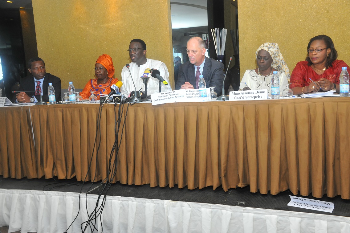 Amadou Ba, lors de la présentation rapport du FMI sur les perspectives économiques en Afrique 
