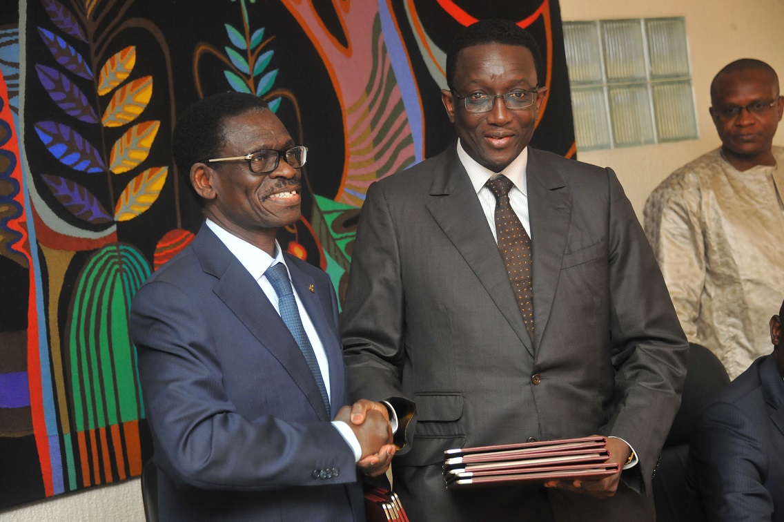 Christian ADOVELANDE, Président de la BOAD et Amadou BA, Ministre sénégalais de l'économie